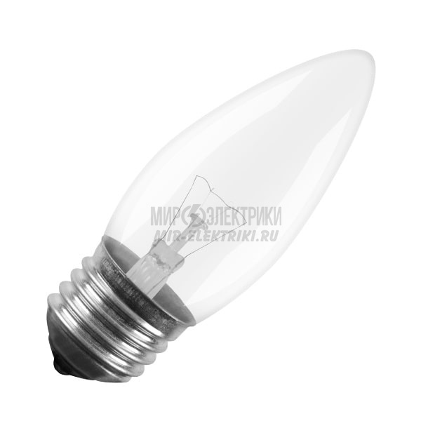 Лампа cвеча Е27 60W матовая