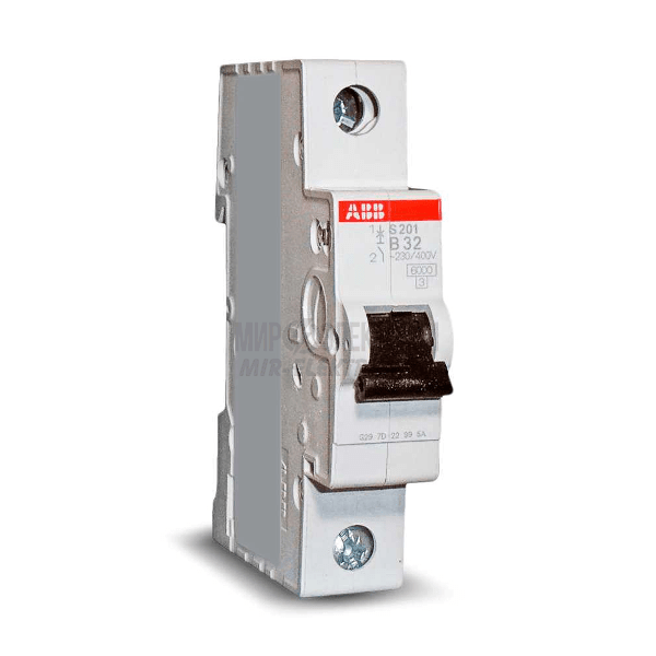 Автоматический выключатель ABB S201 1P 32А (B)  6kA