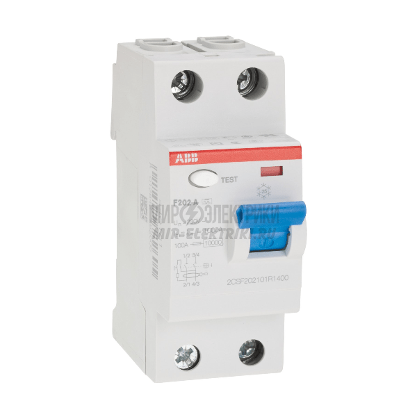 ABB F202AC УЗО 2Р 25А 100mA (AC)