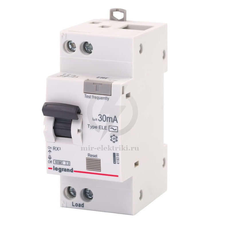Legrand RX3 УЗО 2P 30мА 63А (AC)