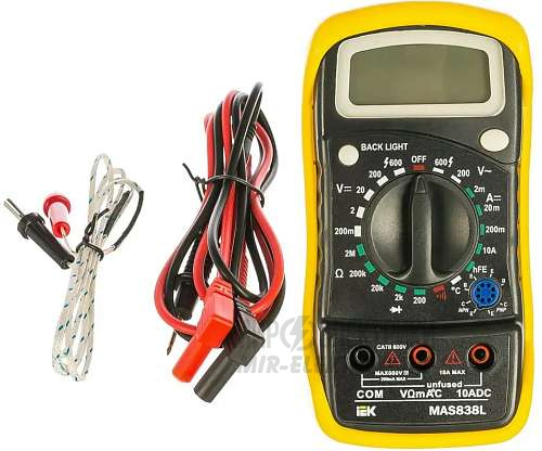 IEK Мультиметр цифровой Master MAS838L