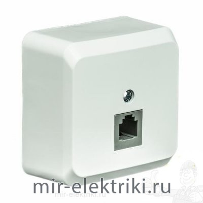 SE Этюд наруж Бел Розетка О/У компьютерная RJ45 кат.5E