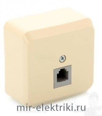 SE Этюд наруж Крем Розетка компьютерная RJ45 кат.5E